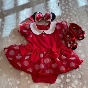 Disney Baby Minnie Mouse Costume 18-24 Months - incl shoes
